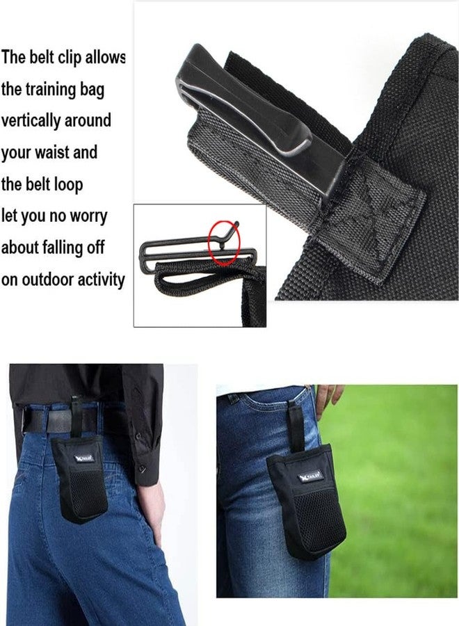 IBLUELOVER Mini Dog Treat Training Pouch Pet Kibble Treat Snack Bag Portable Puppy Bait Reward Pouch Pet Training Waist Bag Dog Treat Carrier Holder Food Storage Container Pocket for Walking Training Reward - Image 4